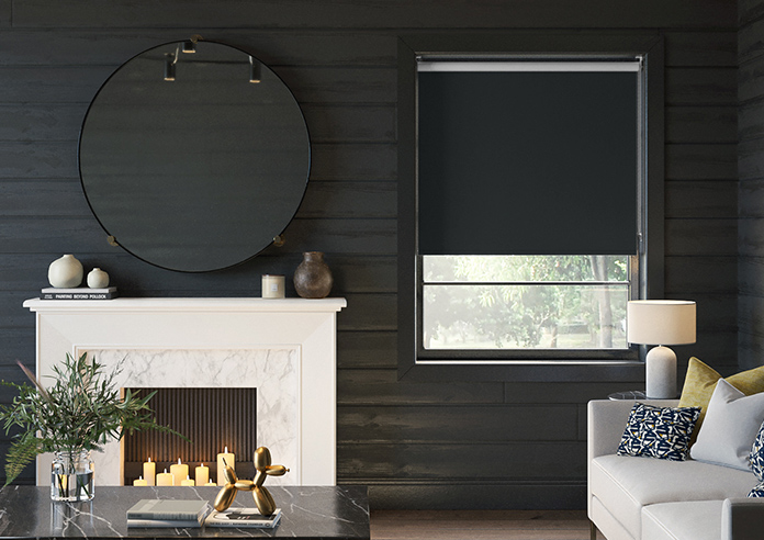 Rimini (Blackout), Black - Twist&Fit Roller Blind - Image 3